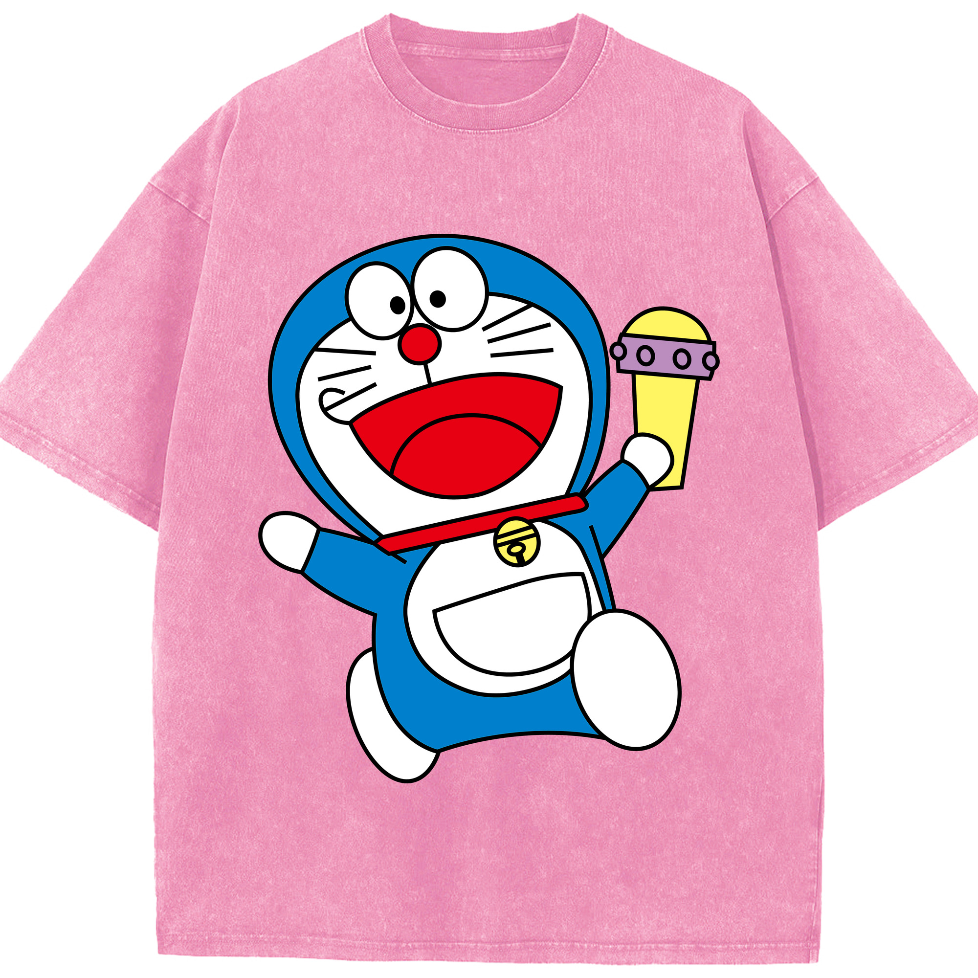 （画像用） ドラえもん Doraemon 綿100% ヴィンテージ風 半袖Tシャツ（フロントプリント）
